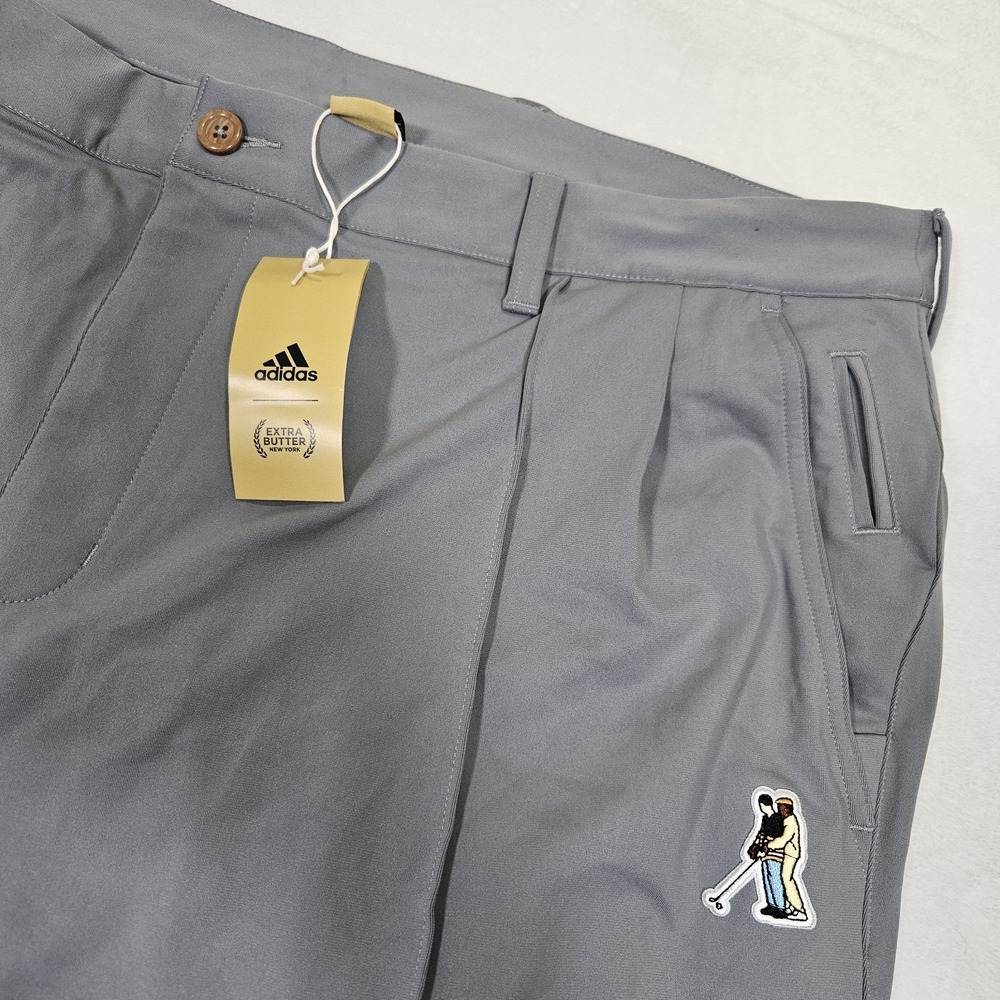 Extra Butter Adidas Happy Gilmore Gray Golf PantS‎ 2XL 25th Anniversary Warpknit